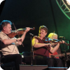 Cape Breton fiddlers, Howie MacDonald and Brenda Stubbert, perform at the Celtic Colours International Festival