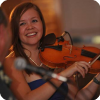 Fiddler Rachel Davis plays at the Baddeck Gathering Ceilidh in Victoria County