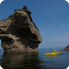 Kayaking near White Point in Victoria County